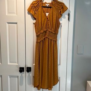 Current Air Leopard Foil Patterned midi dress - Never worn - M